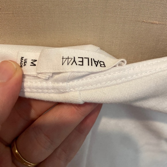 Bailey 44 White Cotton Chiffon Pleat Maxi Dress - Picture 4 of 4